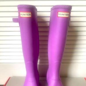 Hunter Original Tall boots in Thistle
